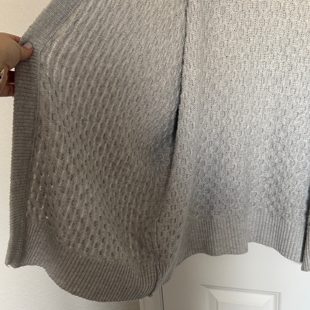 Universal Thread Light Gray Knit Cardigan, 3X - Picture 4 of 9